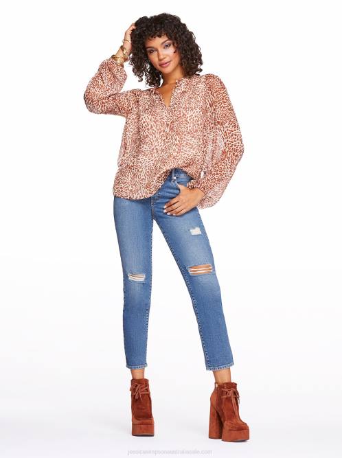 Jessica SimpsonRuby Top in Leopard Swirl H4261114