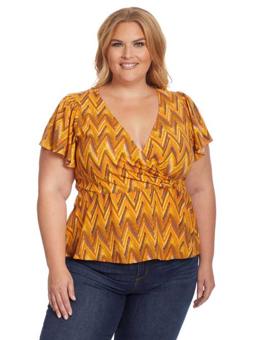 Jessica SimpsonSariah Top in Ikat Chevron H426736
