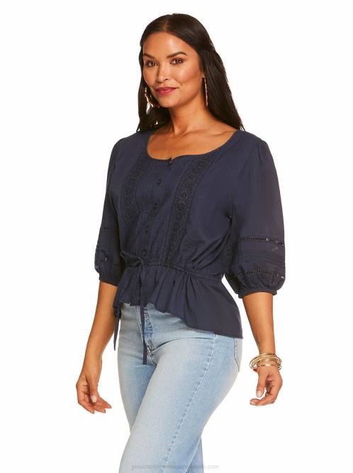 Jessica SimpsonTwyla Top in Black Iris H4261143