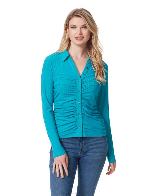 Jessica SimpsonWren Wrap Top in Tile Blue H426755