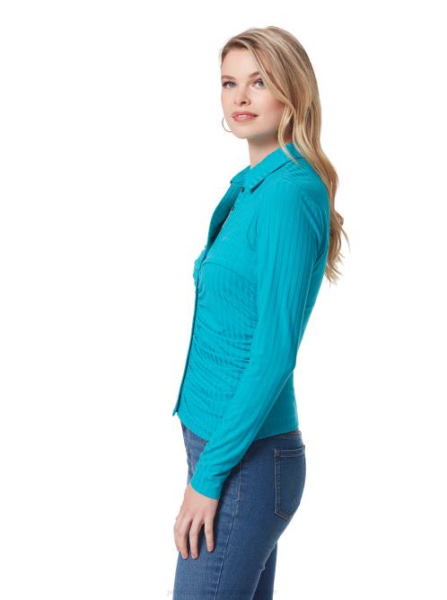 Jessica SimpsonWren Wrap Top in Tile Blue H426755