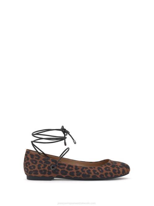 Jessica SimpsonBingley Flat in Natural Leopard H426127