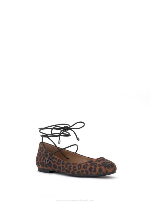 Jessica SimpsonBingley Flat in Natural Leopard H426127