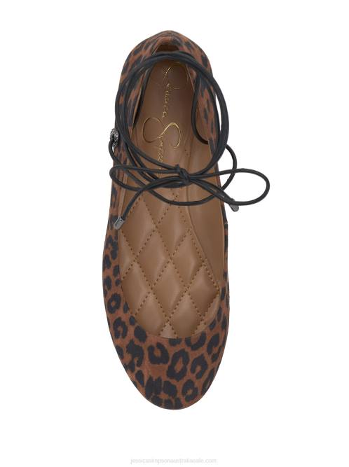 Jessica SimpsonBingley Flat in Natural Leopard H426127