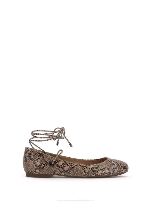 Jessica SimpsonBingley Flat in Natural Snake H426128