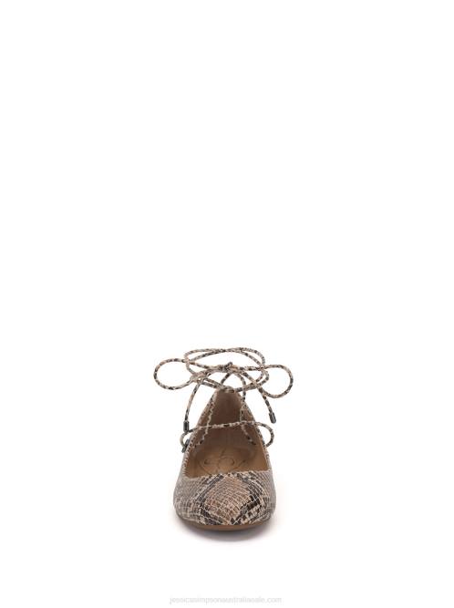 Jessica SimpsonBingley Flat in Natural Snake H426128