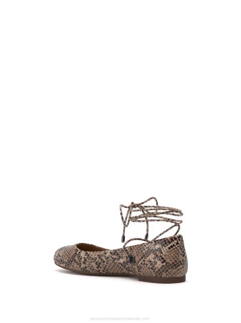 Jessica SimpsonBingley Flat in Natural Snake H426128