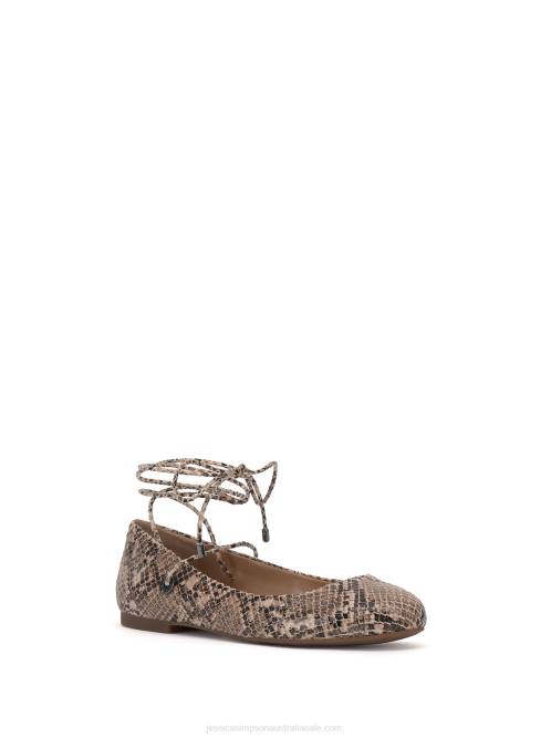 Jessica SimpsonBingley Flat in Natural Snake H426128