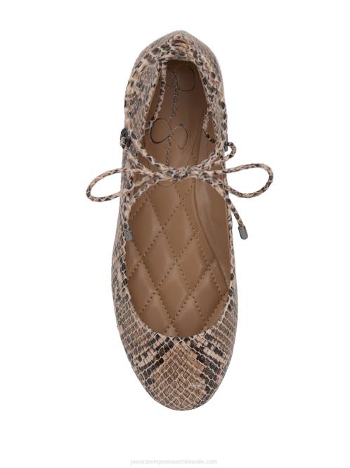 Jessica SimpsonBingley Flat in Natural Snake H426128