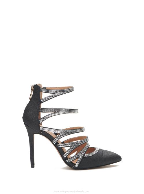 Jessica SimpsonParminda High Heel in Black Sparkle H426252