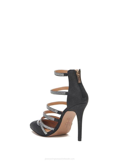 Jessica SimpsonParminda High Heel in Black Sparkle H426252
