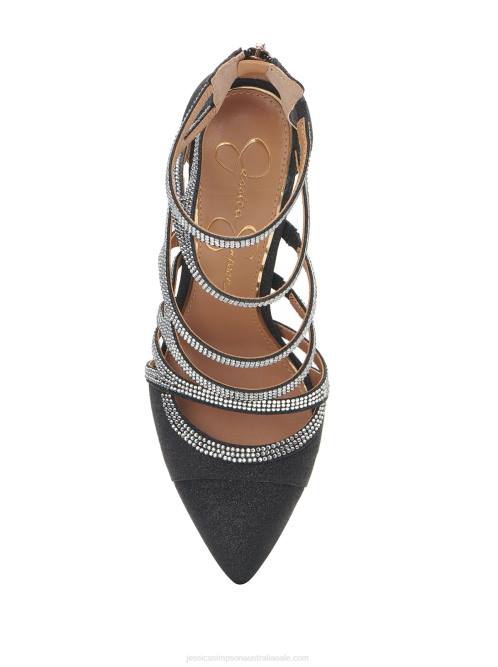 Jessica SimpsonParminda High Heel in Black Sparkle H426252