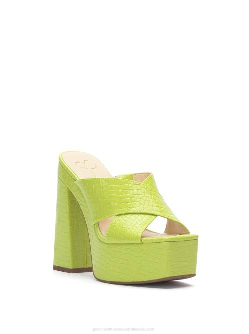 Jessica SimpsonBasima Platform in Lime H42637
