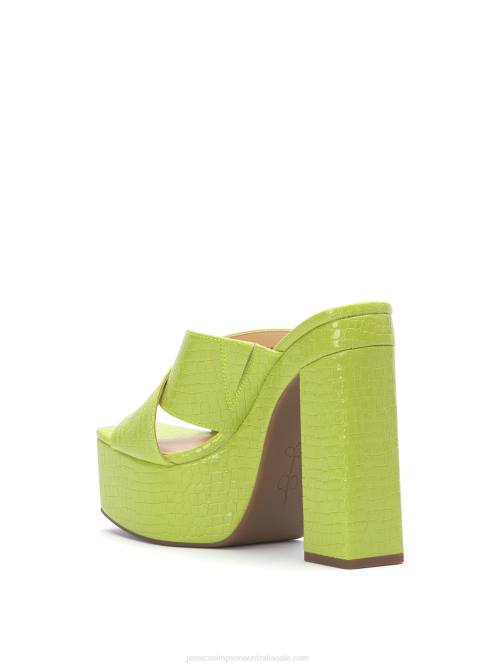 Jessica SimpsonBasima Platform in Lime H42637