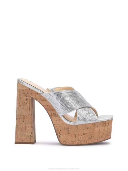 Jessica SimpsonBasima Platform in Silver H426176
