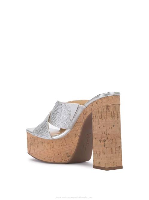 Jessica SimpsonBasima Platform in Silver H426176
