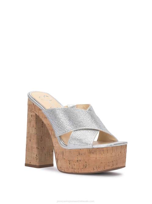 Jessica SimpsonBasima Platform in Silver H426176
