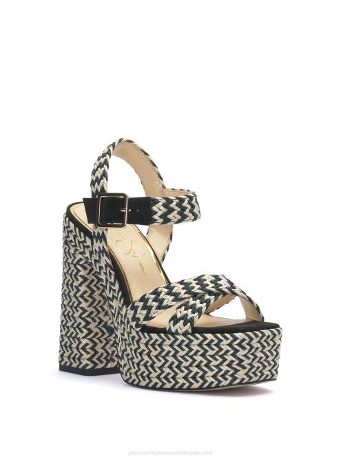 Jessica SimpsonBrycen Platform in Black & White H426147