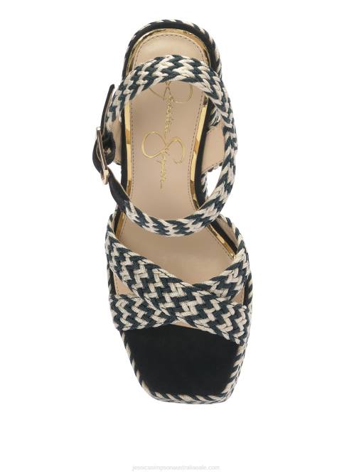 Jessica SimpsonBrycen Platform in Black & White H426147