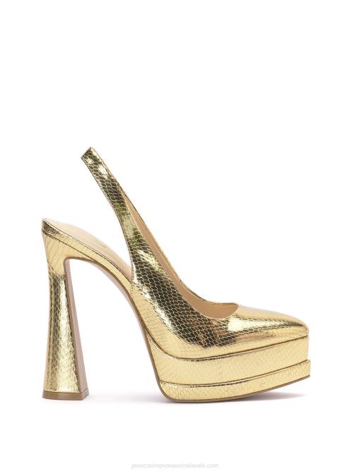 Jessica SimpsonMayria High Heel in Gold Snake H426185