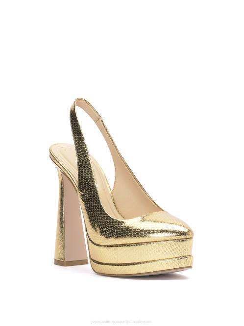 Jessica SimpsonMayria High Heel in Gold Snake H426185