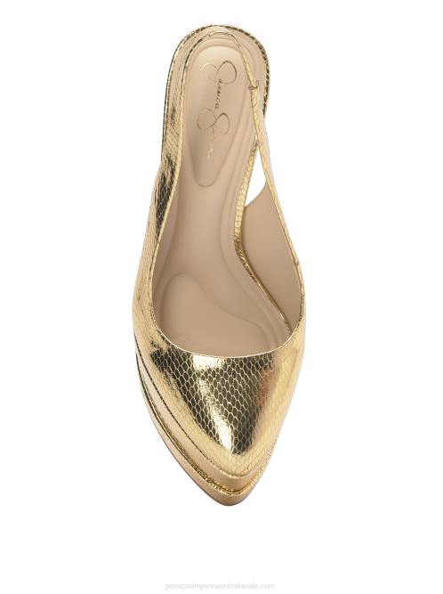 Jessica SimpsonMayria High Heel in Gold Snake H426185