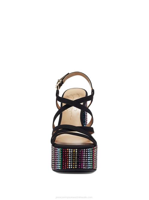 Jessica SimpsonSalih High Heel in Black & Rainbow H426206