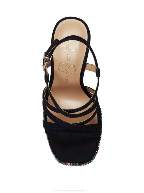 Jessica SimpsonSalih High Heel in Black & Rainbow H426206