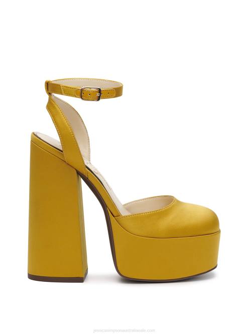 Jessica SimpsonSkilla Platform Satin Brass H426219