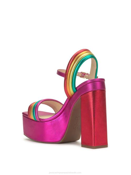 Jessica SimpsonBautista Platform Sandal in Pink Combo H42623