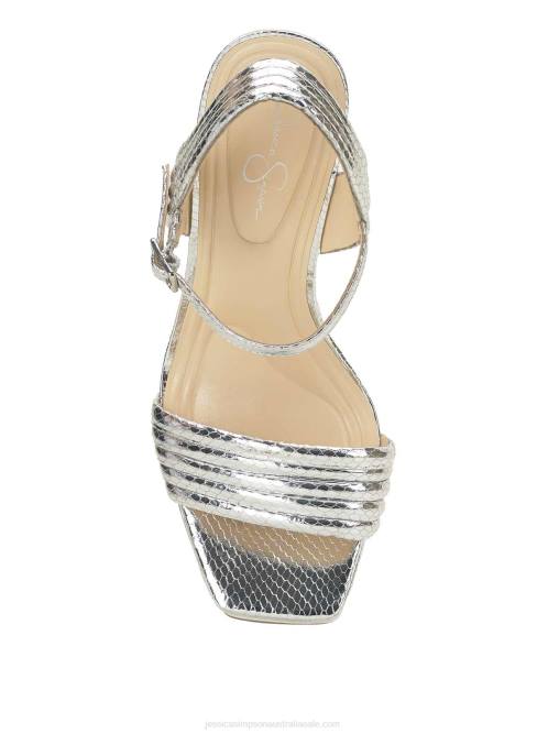 Jessica SimpsonBautista Platform Sandal in Silver Snake H426142