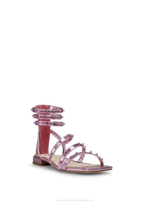 Jessica SimpsonCenedra Flat Sandal in Metallic Pink H426107