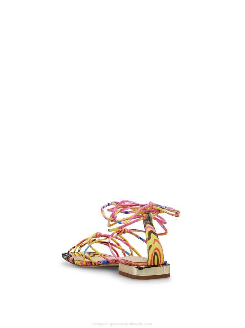 Jessica SimpsonChasca Flat Sandal in Multi H42640