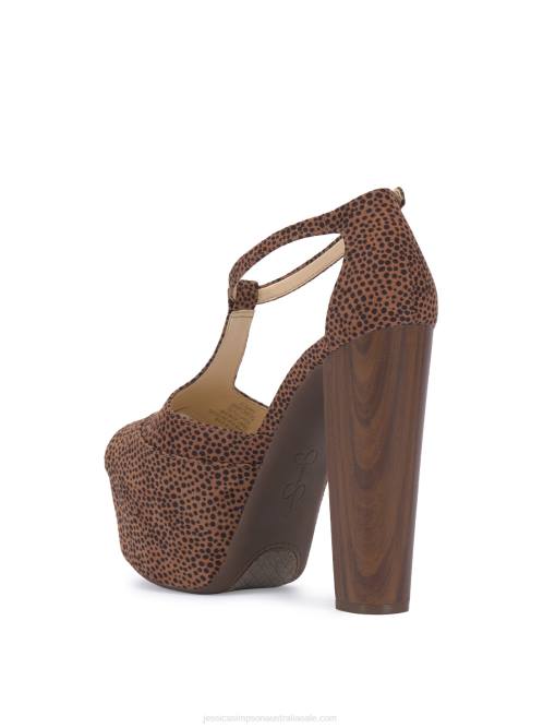 Jessica SimpsonDany T-Strap Platform Sandal in Cheetah H426227