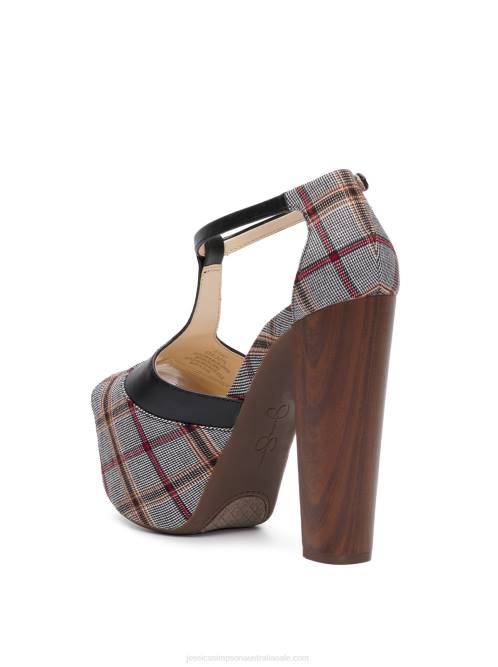 Jessica SimpsonDany T-Strap Platform Sandal in Plaid H426228