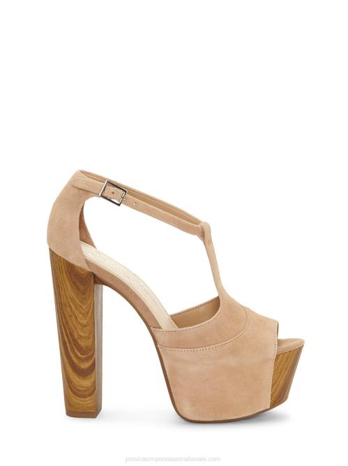 Jessica SimpsonDany T-Strap Platform Sandal in Sand H42629