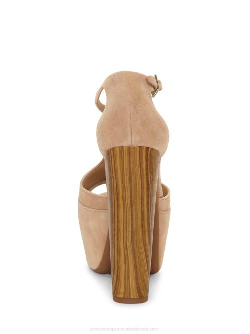 Jessica SimpsonDany T-Strap Platform Sandal in Sand H42629