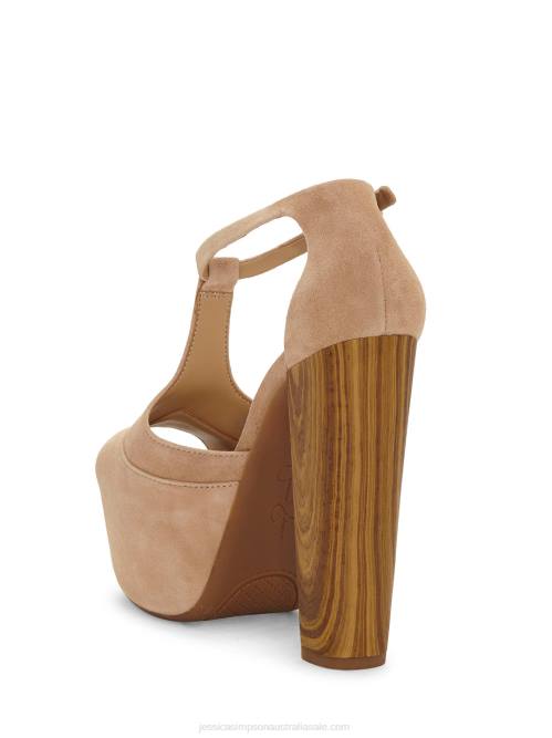 Jessica SimpsonDany T-Strap Platform Sandal in Sand H42629