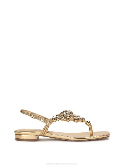 Jessica SimpsonGilyria Flat Sandal in Gold H42699
