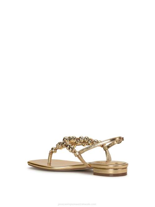Jessica SimpsonGilyria Flat Sandal in Gold H42699