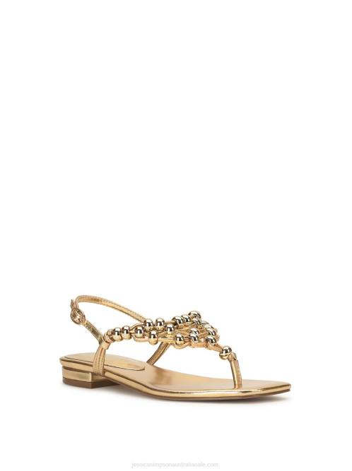 Jessica SimpsonGilyria Flat Sandal in Gold H42699