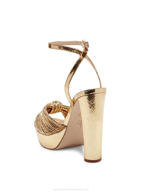 Jessica SimpsonImmie Platform Sandal in Gold Snake H42627