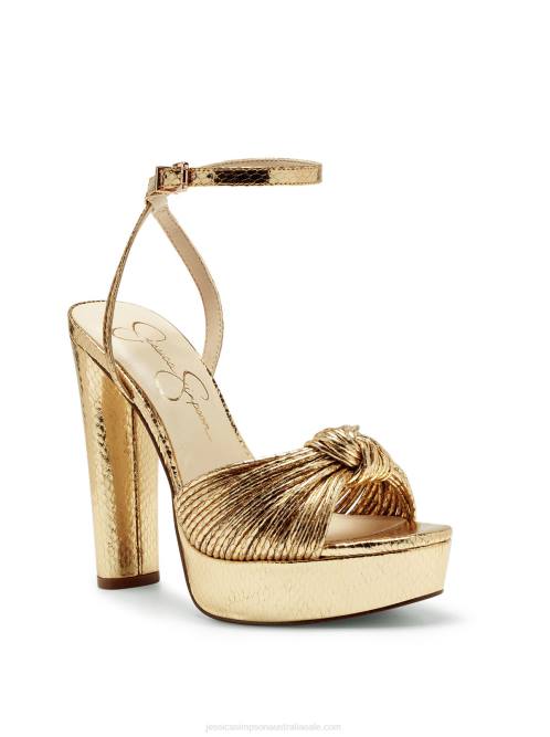 Jessica SimpsonImmie Platform Sandal in Gold Snake H42627