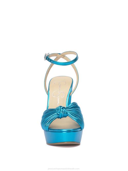 Jessica SimpsonImmie Platform Sandal in Metallic Blue H4267