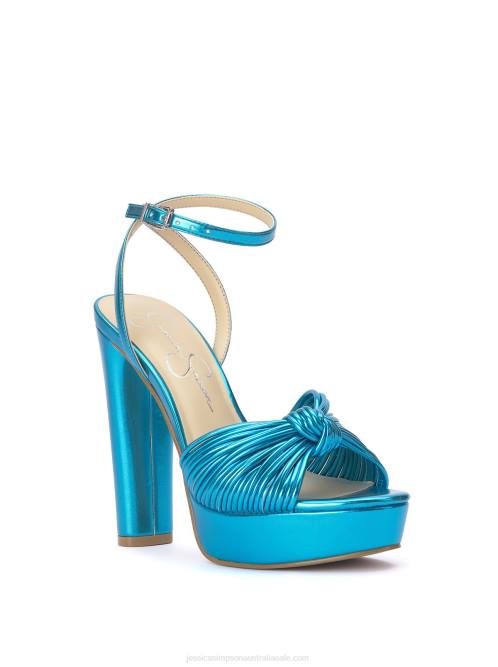 Jessica SimpsonImmie Platform Sandal in Metallic Blue H4267