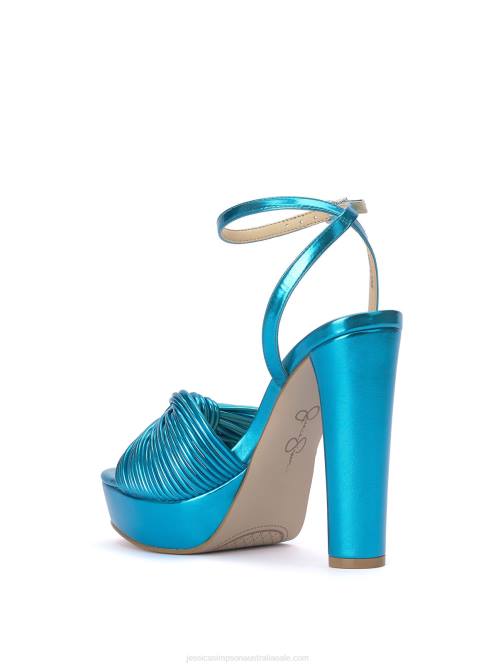 Jessica SimpsonImmie Platform Sandal in Metallic Blue H4267