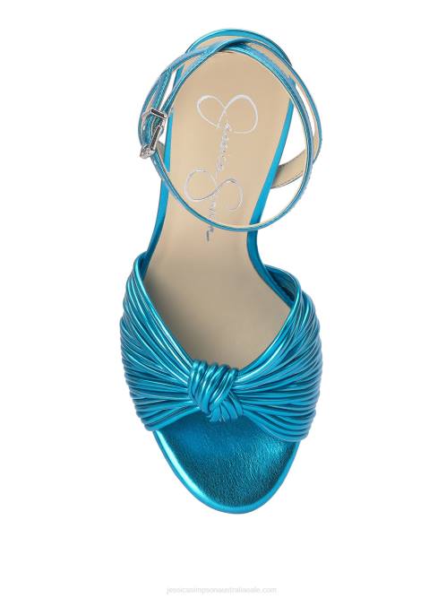 Jessica SimpsonImmie Platform Sandal in Metallic Blue H4267