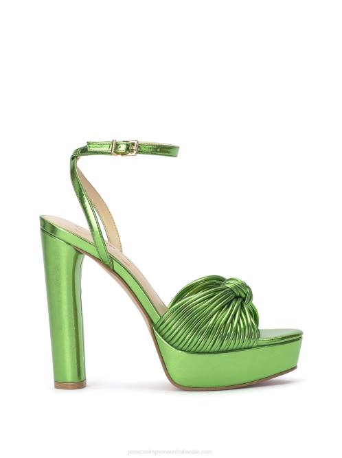 Jessica SimpsonImmie Platform Sandal in Metallic Green H4268