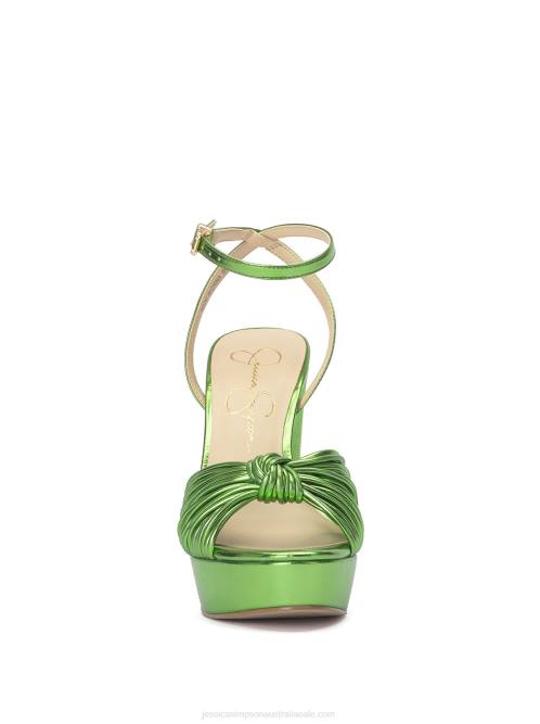 Jessica SimpsonImmie Platform Sandal in Metallic Green H4268