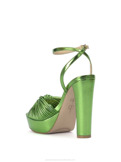 Jessica SimpsonImmie Platform Sandal in Metallic Green H4268
